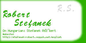 robert stefanek business card